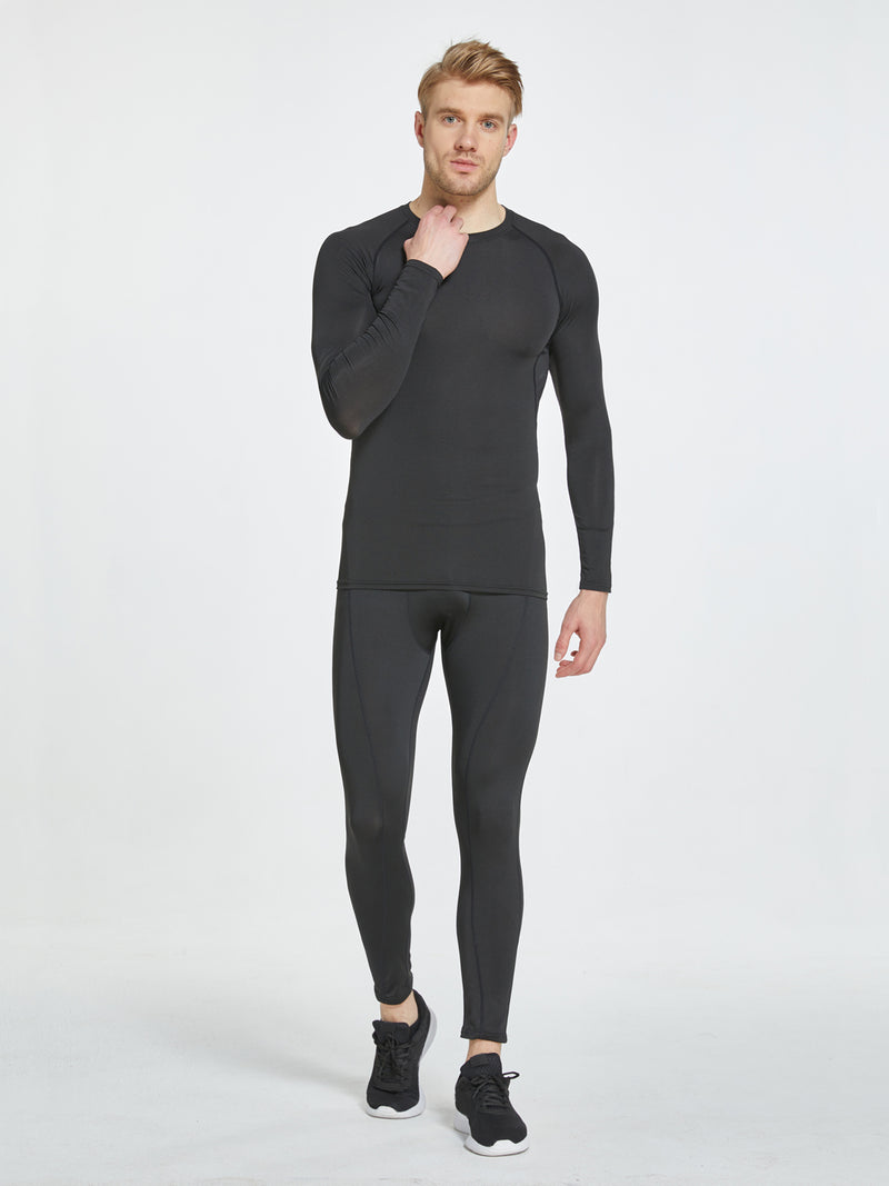 Camiseta Masculina de Compressão – Manga Longa para Treino e Performance