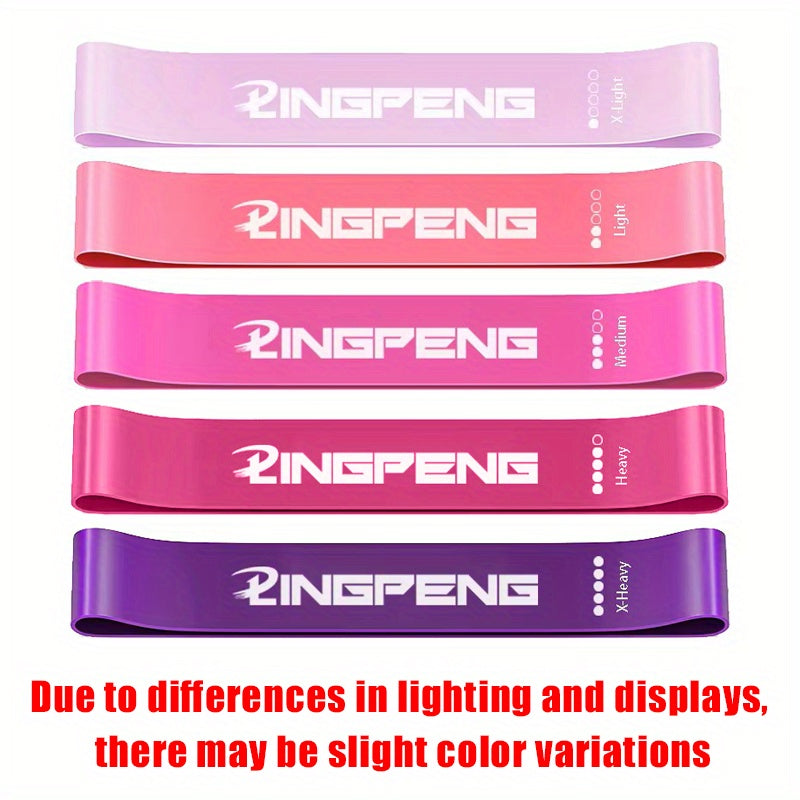 Mini Band Elástica – Kit com 1 ou 5 Unidades para Treino de Glúteos, Pernas e Corpo Total