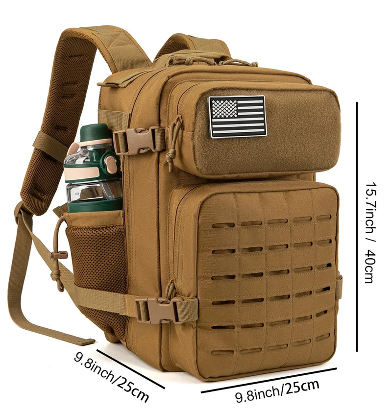 Mochila Tática Outdoor Pro 25L/45L — Militar, Sobrevivência e Uso Diário