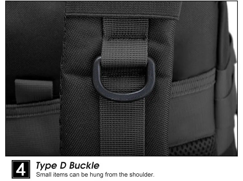 Mochila Tática 50L – Impermeável, Multiuso e de Alta Capacidade para Viagens e Aventura