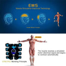 Estimulador Muscular EMS 3 em 1 – Recarregável por USB, Treino Abdominal e de Braços sem Fios