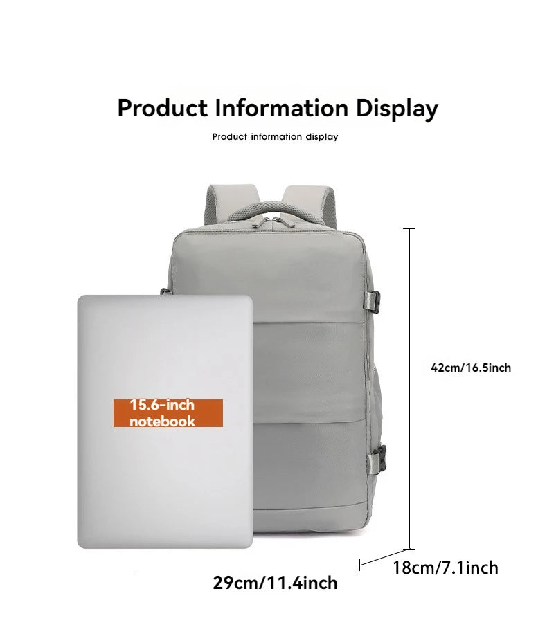 Mochila de Viagem Lumin Carry-On 42x18x29 — Cabine, Portátil e Multifuncional