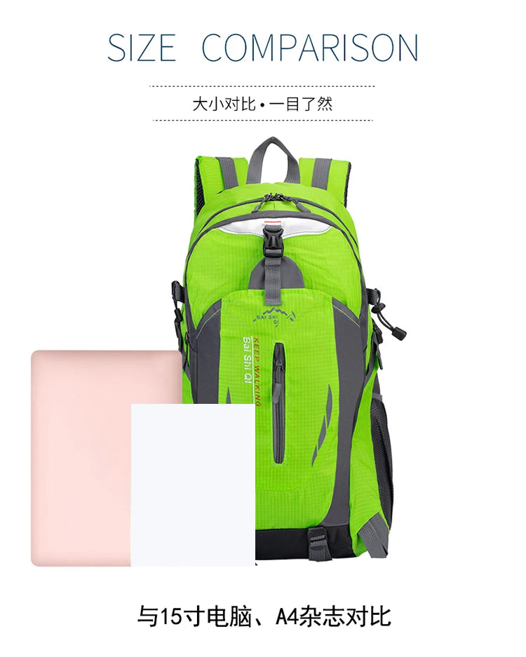 Mochila de Acampamento 40L – Grande Capacidade, Lona Reforçada e Performance Outdoor