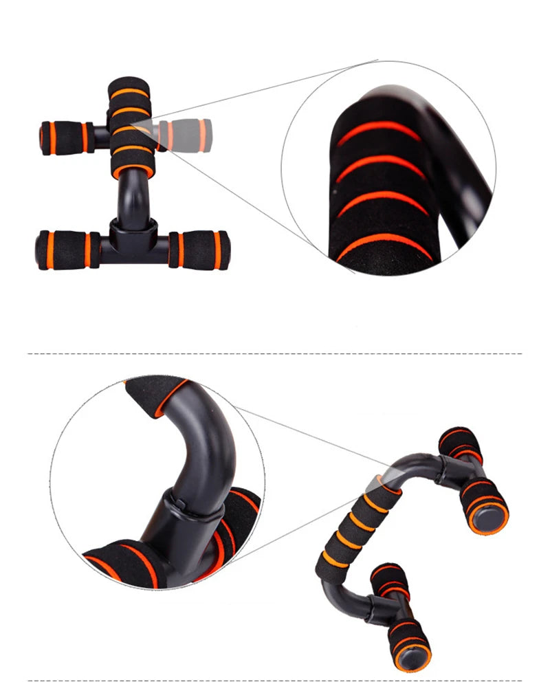 Suporte de Flexão PowerGrip Pro — Antiderrapante e Estável para Treinos de Peito e Braço