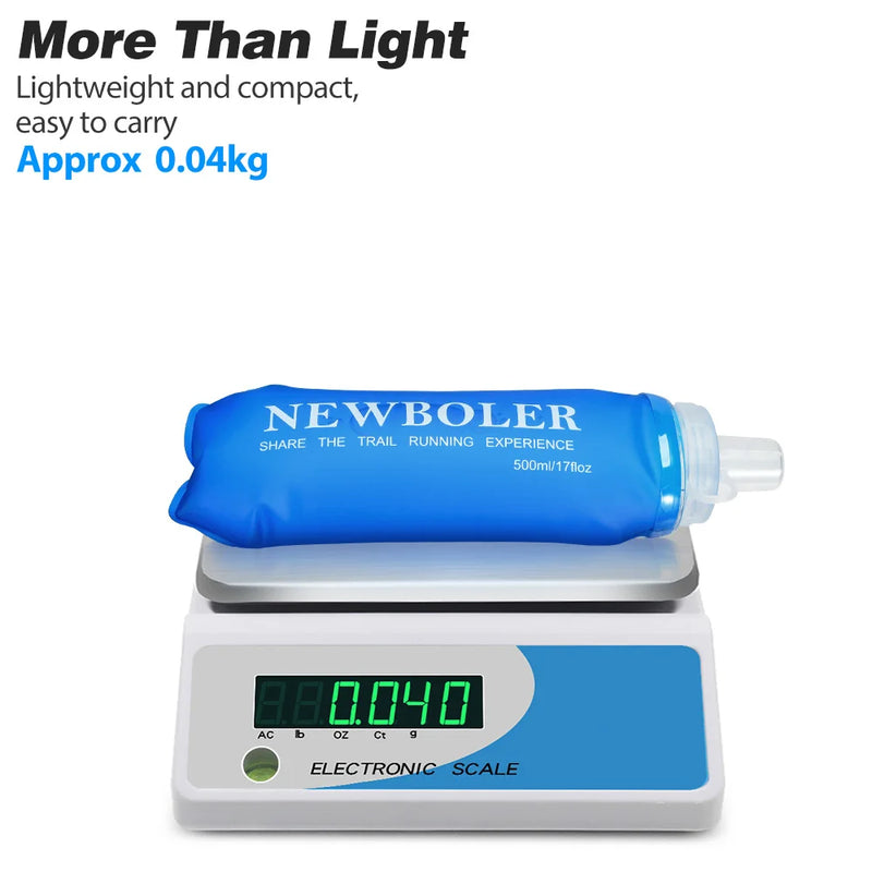 Cinturão Esportivo NEWBOLER – Bolsa Elástica de Corrida com Suporte para Número, Celular e Acessórios