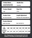 Corda de Pular Ajustável com Cabo de Aço – Antiembaraço, Alta Velocidade e Treino de Performance