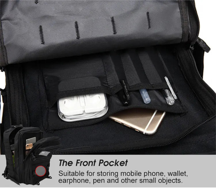 Mochila Tática 50L – Impermeável, Multiuso e de Alta Capacidade para Viagens e Aventura