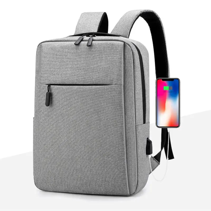 Mochila Business Versátil – USB Recarregável, Impermeável e Portátil