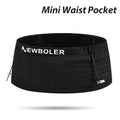 Cinturão Esportivo NEWBOLER – Bolsa Elástica de Corrida com Suporte para Número, Celular e Acessórios