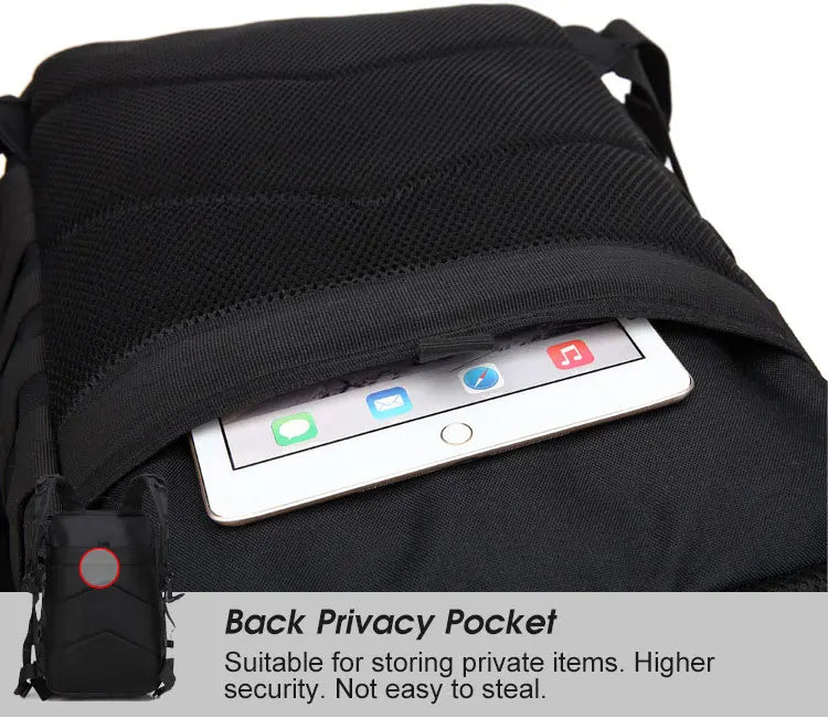 Mochila Tática 50L – Impermeável, Multiuso e de Alta Capacidade para Viagens e Aventura