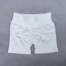 Shorts Femininos Seamless Biker 4.5" – Treino, Yoga e Academia, Modelo Scrunch com Cintura Baixa Nervurada