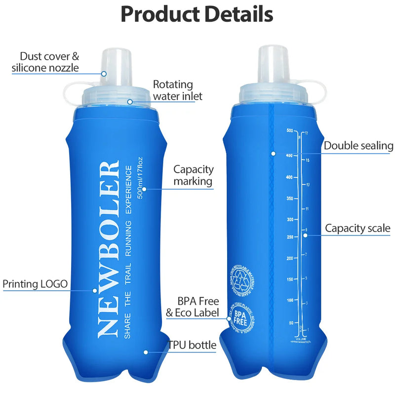 Cinturão Esportivo NEWBOLER – Bolsa Elástica de Corrida com Suporte para Número, Celular e Acessórios