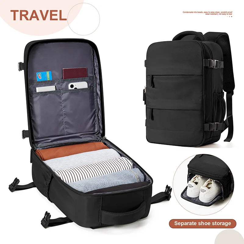 Mochila de Viagem Lumin Carry-On 42x18x29 — Cabine, Portátil e Multifuncional