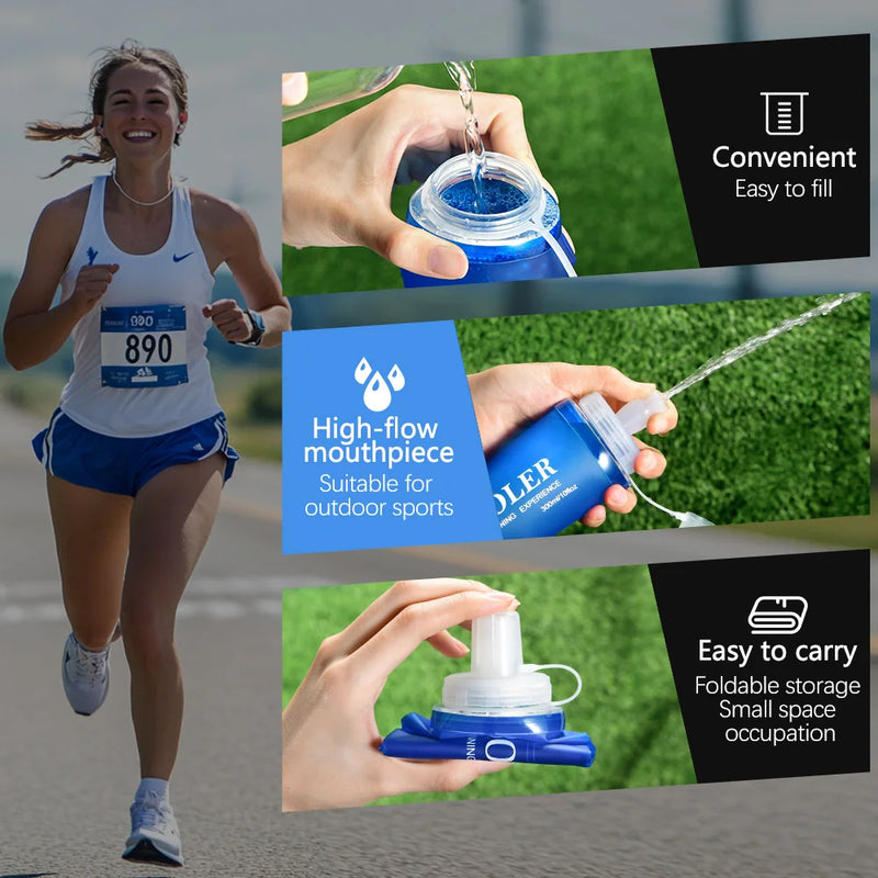 Cinturão Esportivo NEWBOLER – Bolsa Elástica de Corrida com Suporte para Número, Celular e Acessórios