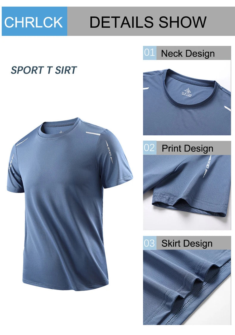Camiseta Masculina Outdoor – Secagem Rápida, Respirável e Conforto Premium para o Verão