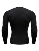 Camiseta Masculina de Compressão – Manga Longa para Treino e Performance