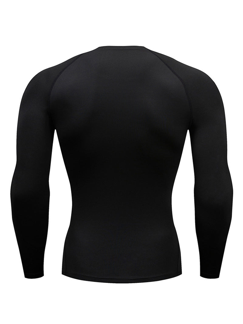 Camiseta Masculina de Compressão – Manga Longa para Treino e Performance