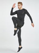 Camiseta Masculina de Compressão – Manga Longa para Treino e Performance